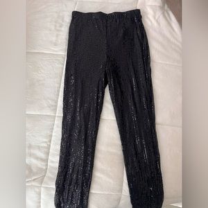 SHEIN going out black sparkles pants
